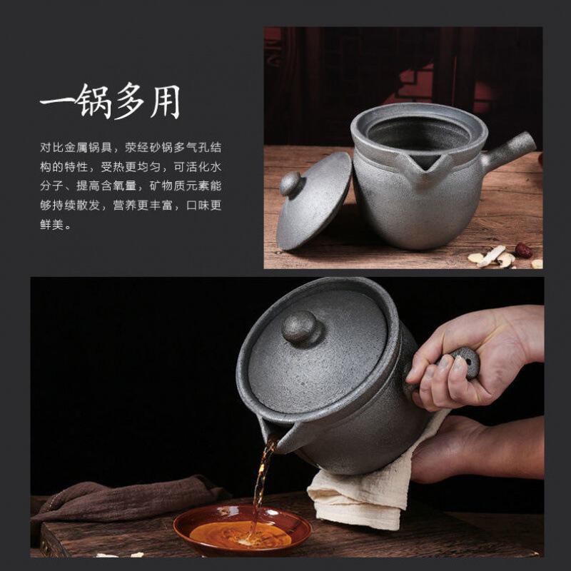 煮中药专用砂锅煮粥炖药陶炉无釉炖锅燃气煎药壶砂罐瓦罐瓦煲煨汤