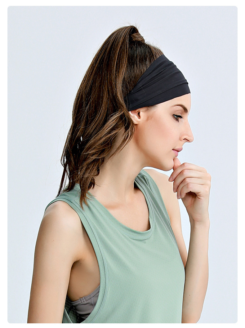 3d数码印花运动发带男女跑步导汗带篮球瑜伽健身吸汗快干头巾