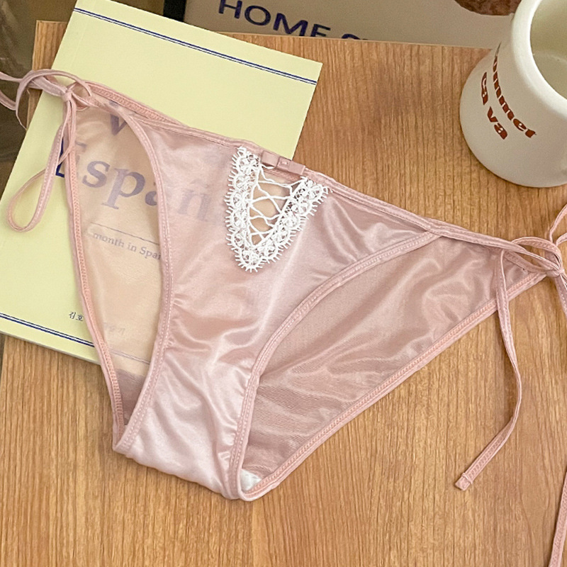 Women's Lace Underwear Meet Summer [Full of Girly Heart] Summer Low Waist Pure Girly Briefs