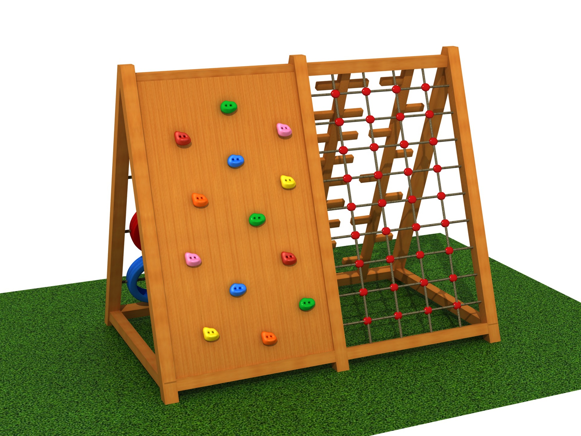 幼儿园木制攀爬组合架 儿童早教感统训练器户外黄花梨实木攀爬架