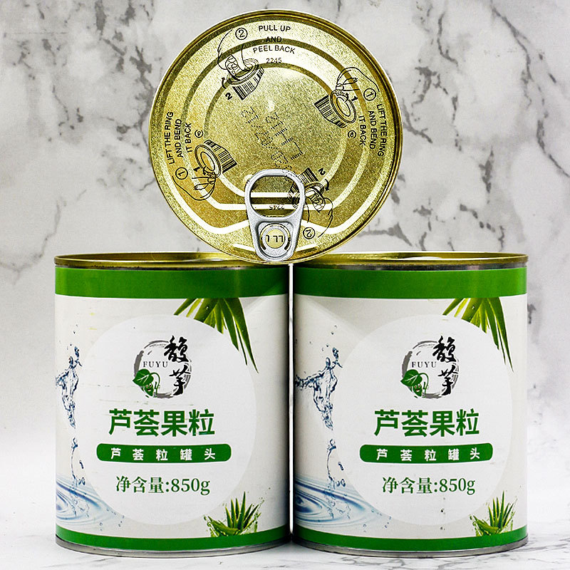 馥芋糖水芦荟粒罐头850g库拉索芦荟果肉粒奶茶甜品原料食用芦荟丁