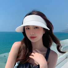 夏季骑行防晒遮阳帽帽子女韩国女UV防紫外线空顶帽户外冰丝太阳帽