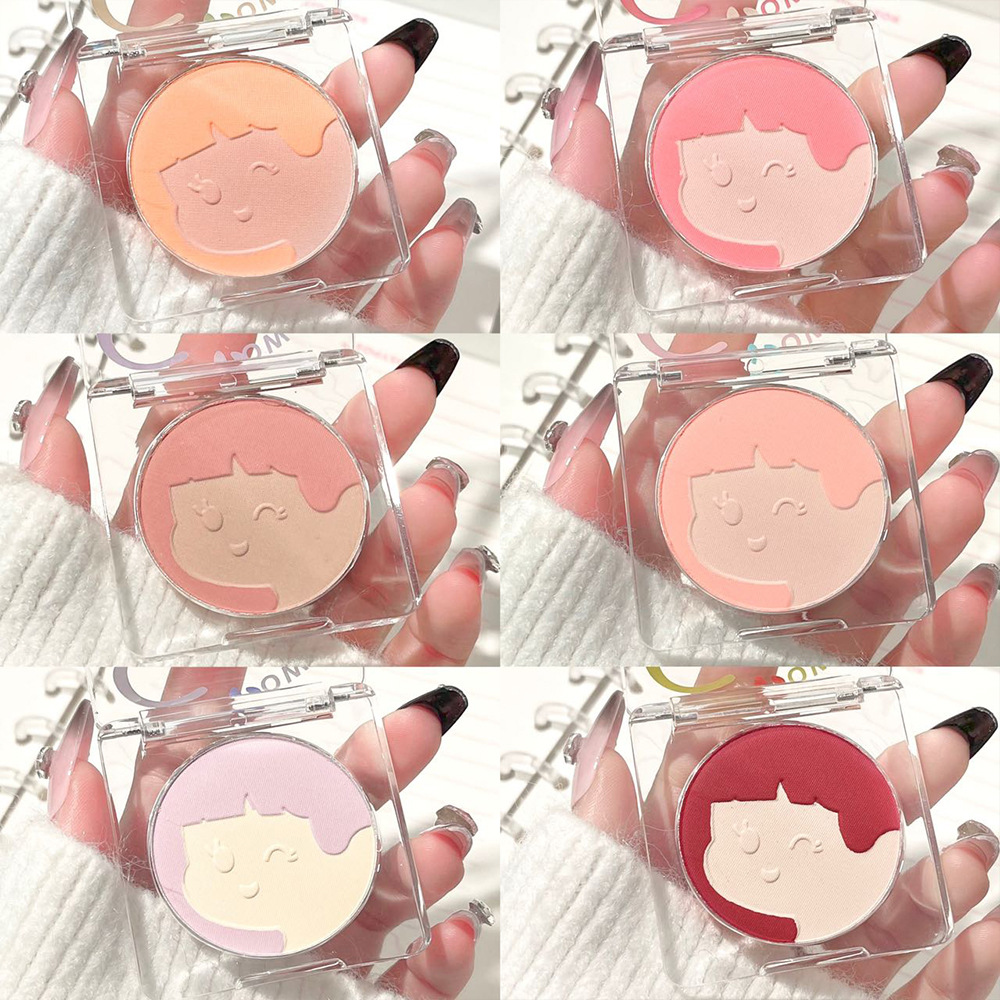 2023 Popular Matters to Me Blush Two-Color Repair Eye Shadow Plate Expansion Contractive Color Suitable for Yellow Skin Red Women