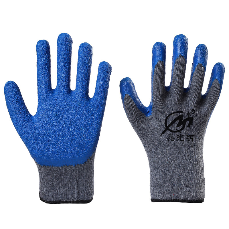 Ten-Pin Pleated Protective Gloves, Non-Slip Wear-Resistant Gloves, Xinguangming Pleated Protective Gloves