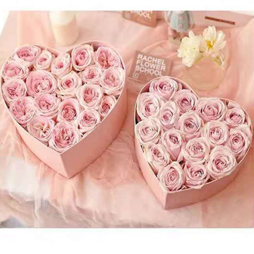 新款情人节礼物盒子七夕送礼浪漫爱心礼盒送惊喜玫瑰大花盒定 制
