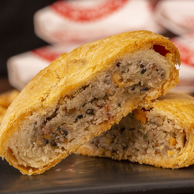 纸包苏氏酥皮月饼 儿时回忆月饼 薄纸包装五仁月饼