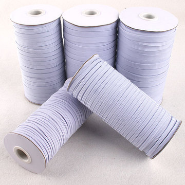 批发高弹力袖套白黑色细松紧带乳胶缝纫弹性橡皮筋绳婴儿织带辅料