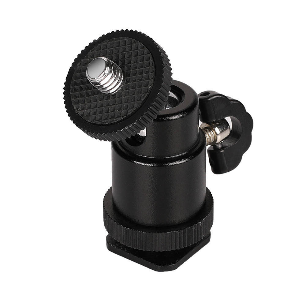 相机热靴转接云台1/4螺丝球形小云台摄影灯支架云台迷你小云台