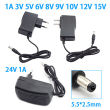 1A AC to DC Power Adapter 110-240V DC 3V 5V 6V 8V 9V 10V 12V