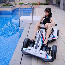 萨玛特新款遥控车儿童电动卡丁 车男女生充电玩具童车可坐成人