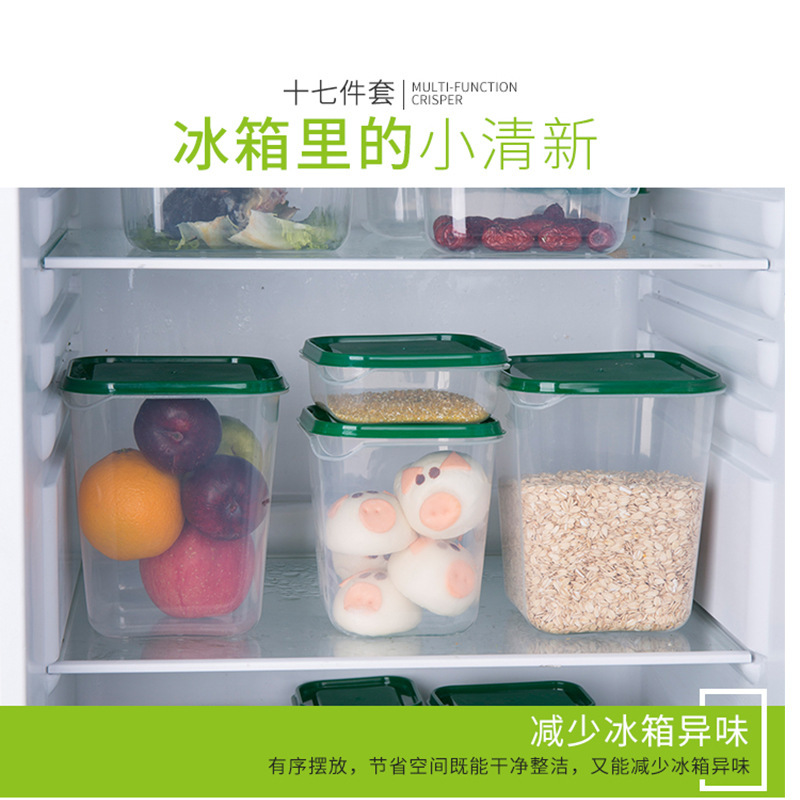 Transparent Crisper 17-Piece Set