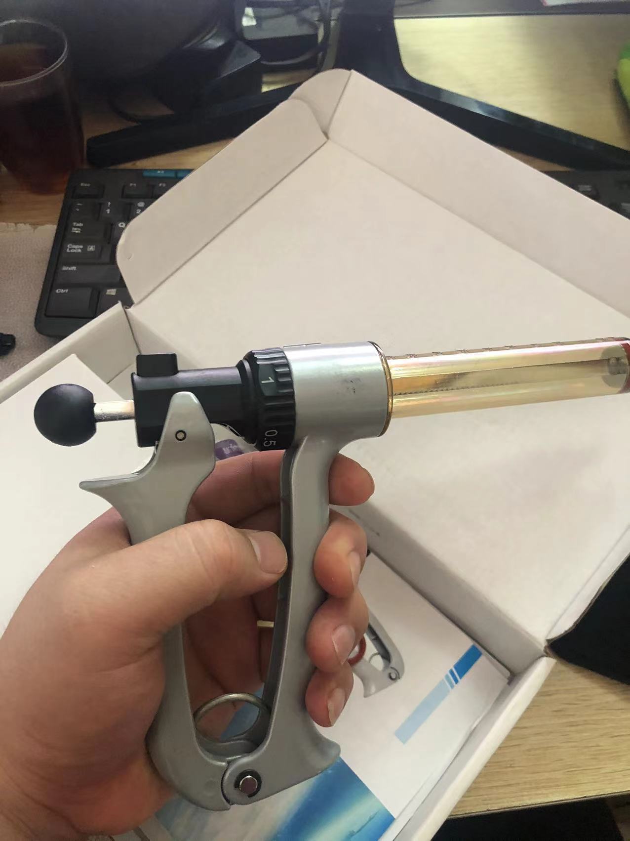 德国进口型枪式m系列连续注射器25毫升50毫升连续塑钢注射器油性