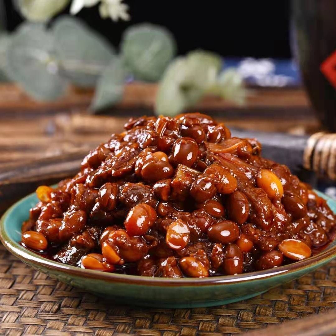 河南特产西瓜酱豆酱农家自制原味五香西瓜黄豆酱微辣香辣酱豆子批