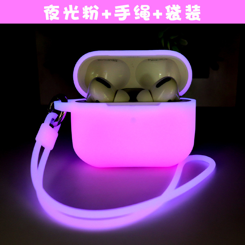 applicable silicone luminous wireless bluetooth earphone cover earphone case