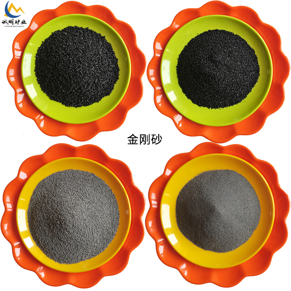 棕刚玉喷砂除锈厂家批发pc砖透水砖铜矿砂地坪金刚砂抛光黑刚玉砂