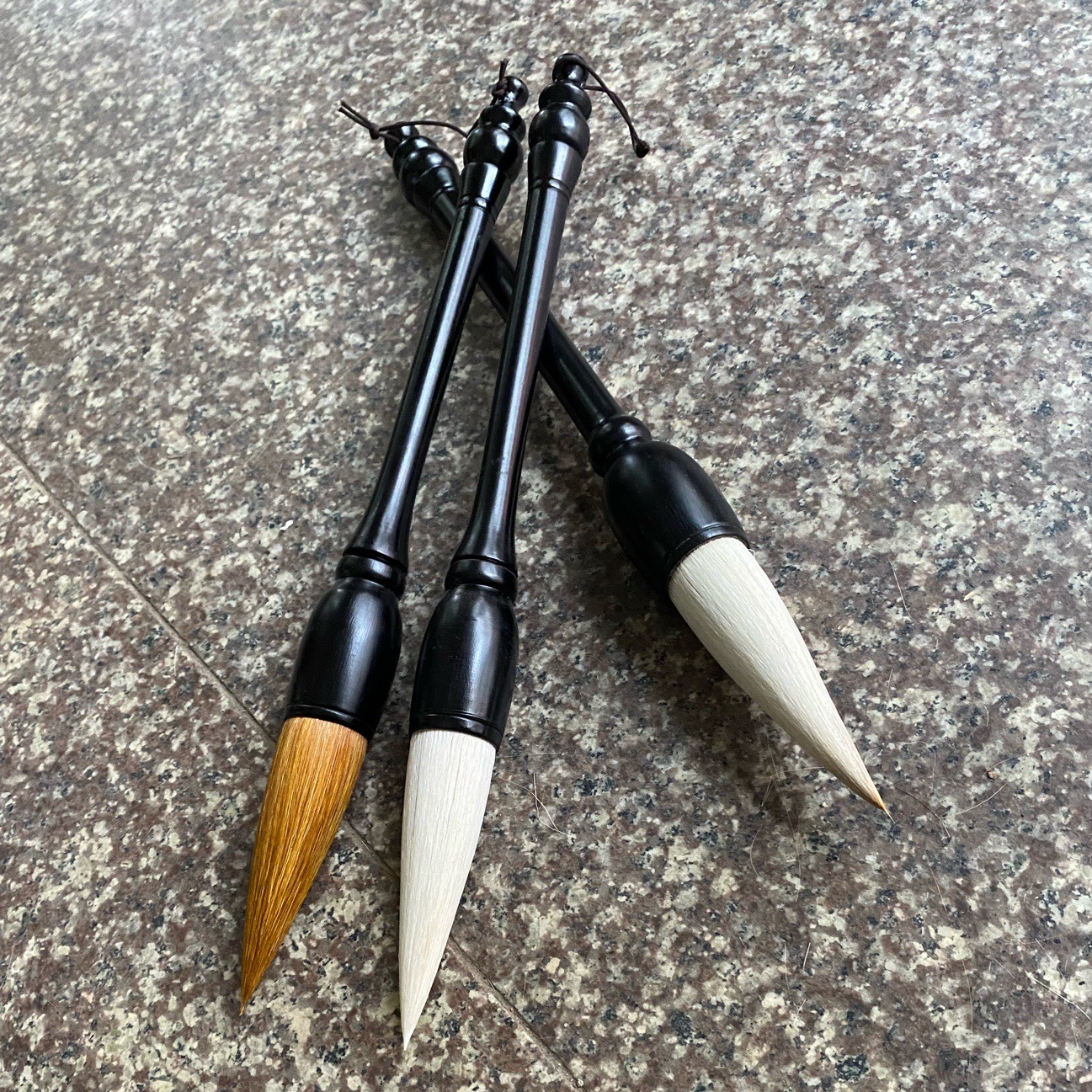 实木杆抓笔斗笔大号提斗狼毫兼毫羊毫写大字榜书对联提斗毛笔批发