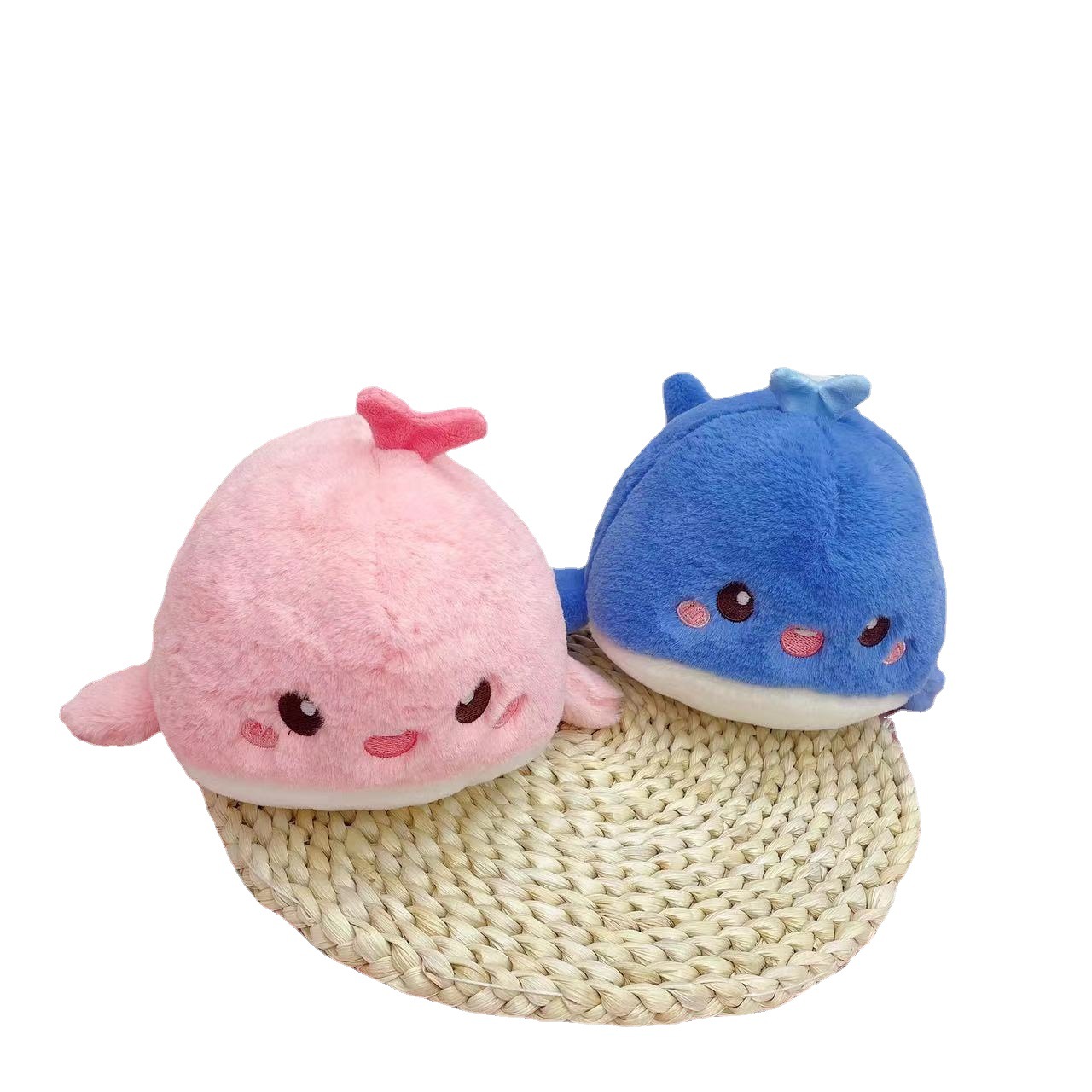 Japanese Cartoon Small Ornaments Plush Whale Toy Cute Birthday Gift Prize Claw Factory Wholesale