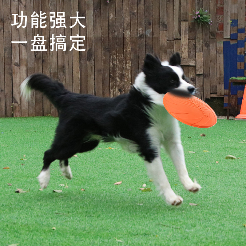 DOG-O-Soar Dog Frisbee Pet Frisbee the Toy Dog Bite-Resistant Frisbee Floating Training Pet Supplies