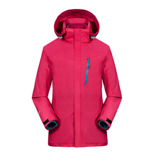 冬季户外LOGO冲锋衣男女三合一两件套可拆卸防水透气登山服