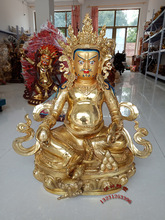 藏巴拉铜像纯铜铸造大型藏传寺院铸铜六十公分黄财神密宗佛像厂家