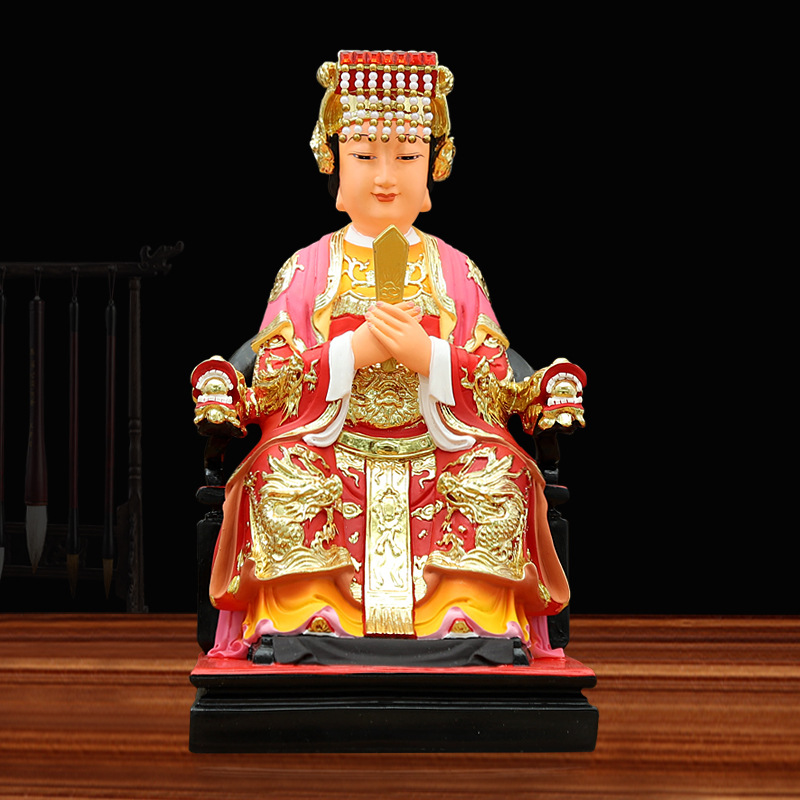 妈祖娘娘神像家用供奉天上圣母树脂摆件16寸天后天妃海神妈祖佛像
