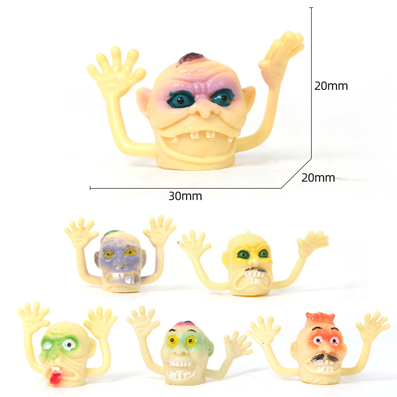 Creative Finger Puppet Toys Halloween Party Kodomo No Omocha Zombie Trick Finger Fun Toys Wholesale