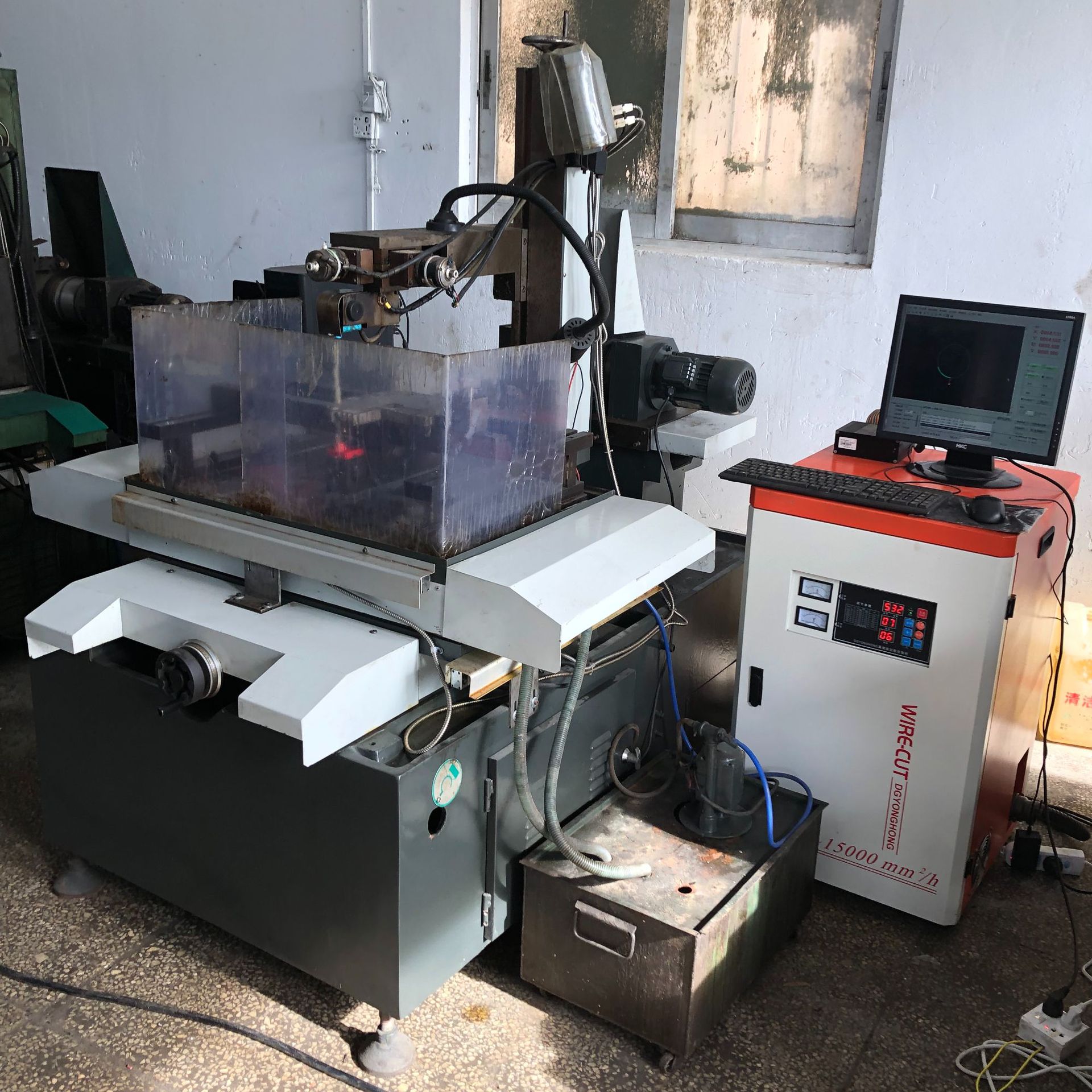 转让二手快走丝机泰州正太dk7745电火花线切割快走丝数控机床cnc