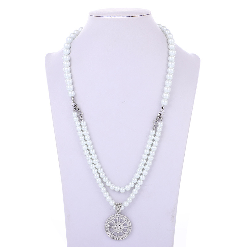 maison emerald潮牌说唱双层嘻哈小众珍珠项链国潮吴亦凡同款配件