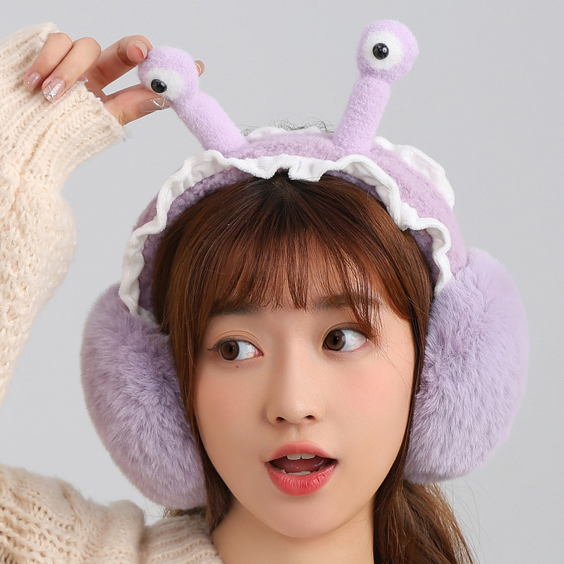 Plush Warm Cycling Cycling Earmuffs Female Winter Earmuff Earmuffs Ear Warmer Ear Protection Furry Imitation Rabbit Fur Ear Covers