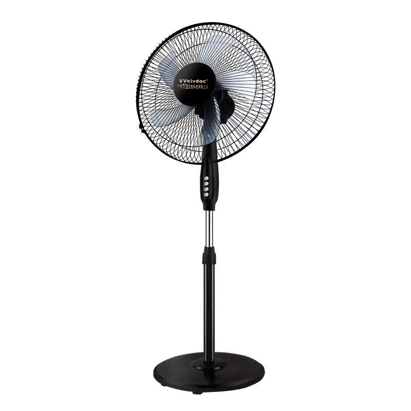 厂家批发16寸广东万宝电风扇落地扇家用立式摇头定时风扇一件代发