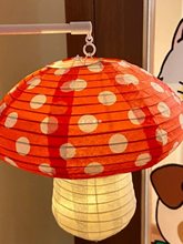 六一儿童节幼儿园卡通可爱橱窗挂饰手提蘑菇卡通灯笼房顶走廊吊饰