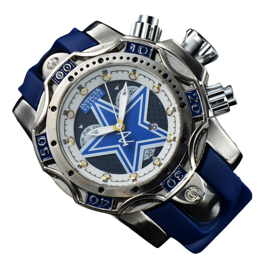 invicta幻彩小丑新款现货巴西热销 英弗它系列男士钢带石英手表