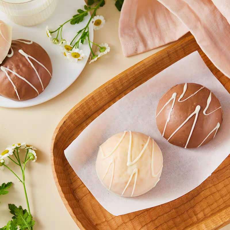 麦初心语慕斯雪芙注心蛋糕巧克力西式糕点早餐面包休闲零食180g