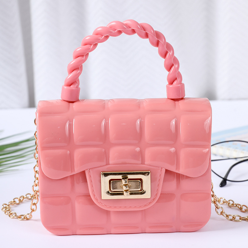 2023 New Mini Small Bag PVC Simple Lipstick Pack Chain Shoulder Crossbody Bag One Piece Hair Portable Gel Bag