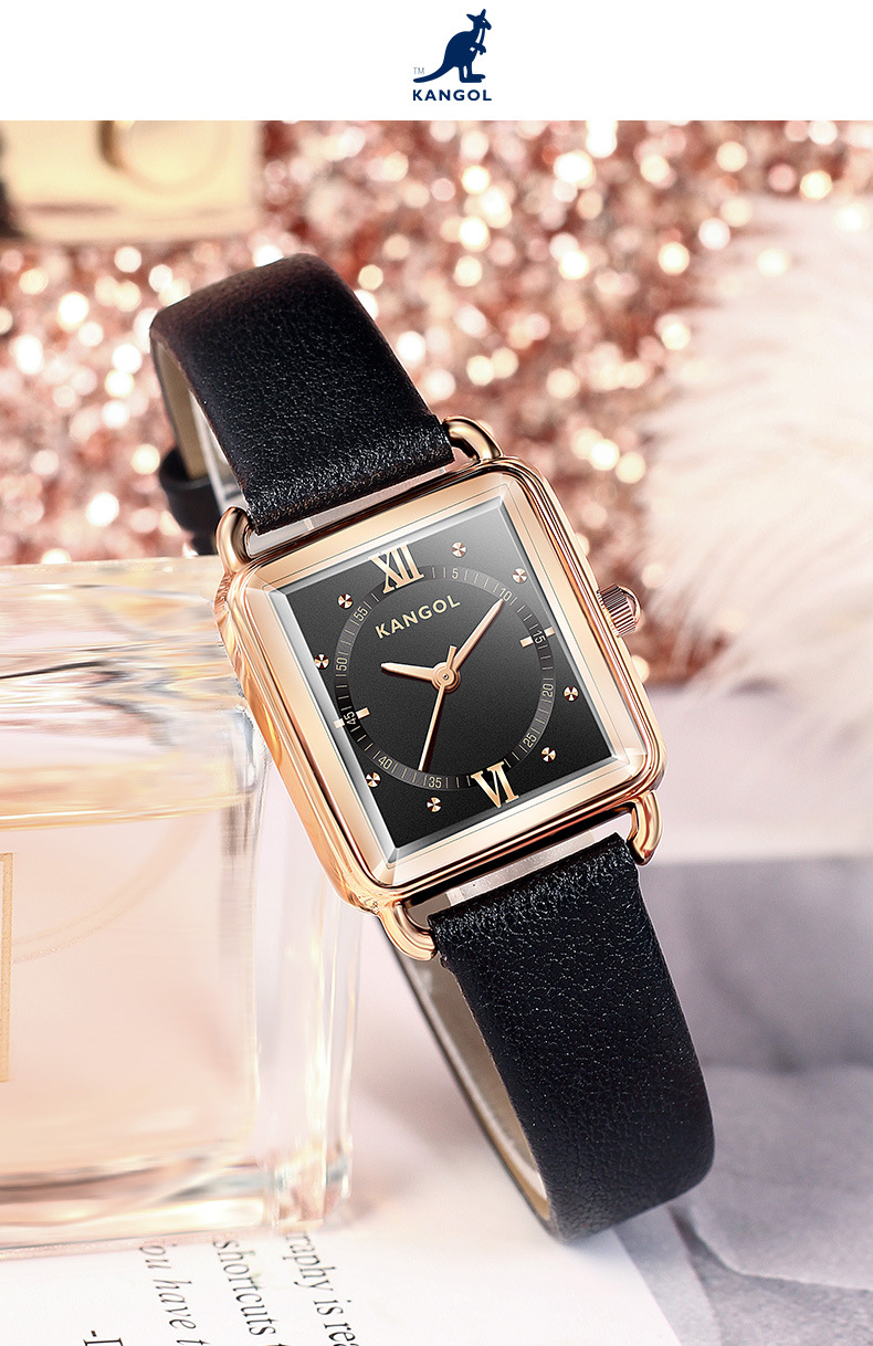 英国品牌坎戈尔袋鼠kangol全自动石英表女士手表学生防水-k620