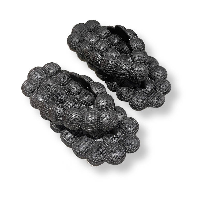 2022 New Massage Ball Flip Flops Women's Outer Wear Ins Korean Fashion Indoor and Outdoor Flat Sandals Wholesale