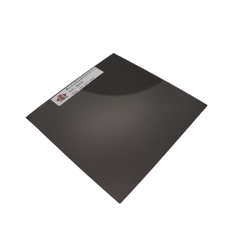 8k亮面黑钛不锈钢 真空电镀镜面彩钢板 拉丝喷砂抗指纹装饰金属板
