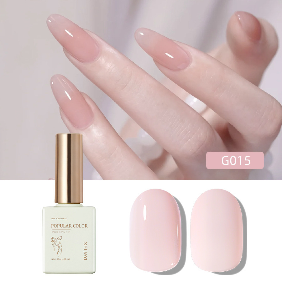 纯色新款藕荷色甲油胶美甲店专用高级指甲油持久牢固工厂批发g015