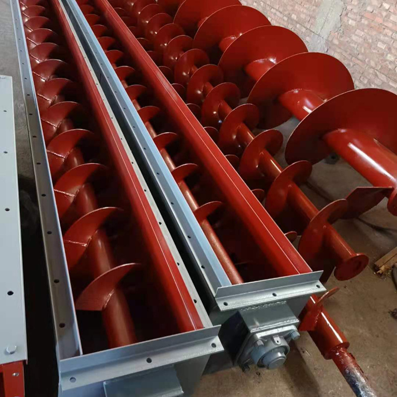 u型螺旋输送机绞龙螺旋叶片输送上料机提升机小型螺旋输送器定制