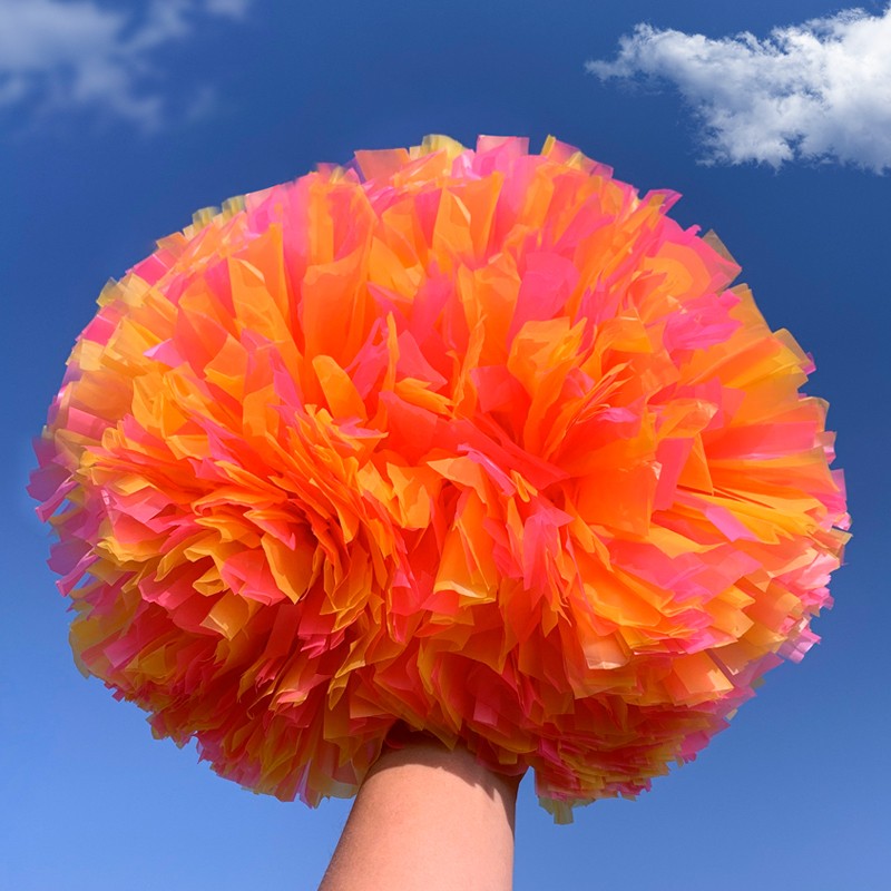 学校啦啦队花球舞蹈拉拉队手花学生运动会助威道具广场舞演表彩球