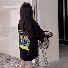韩版童装短袖T恤2024夏季新款男女中大童青少年卡通圆领上衣半袖