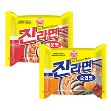 拉面泡面金真方便面汤面辣味拉面120g韩式不倒翁速食韩国进口景回