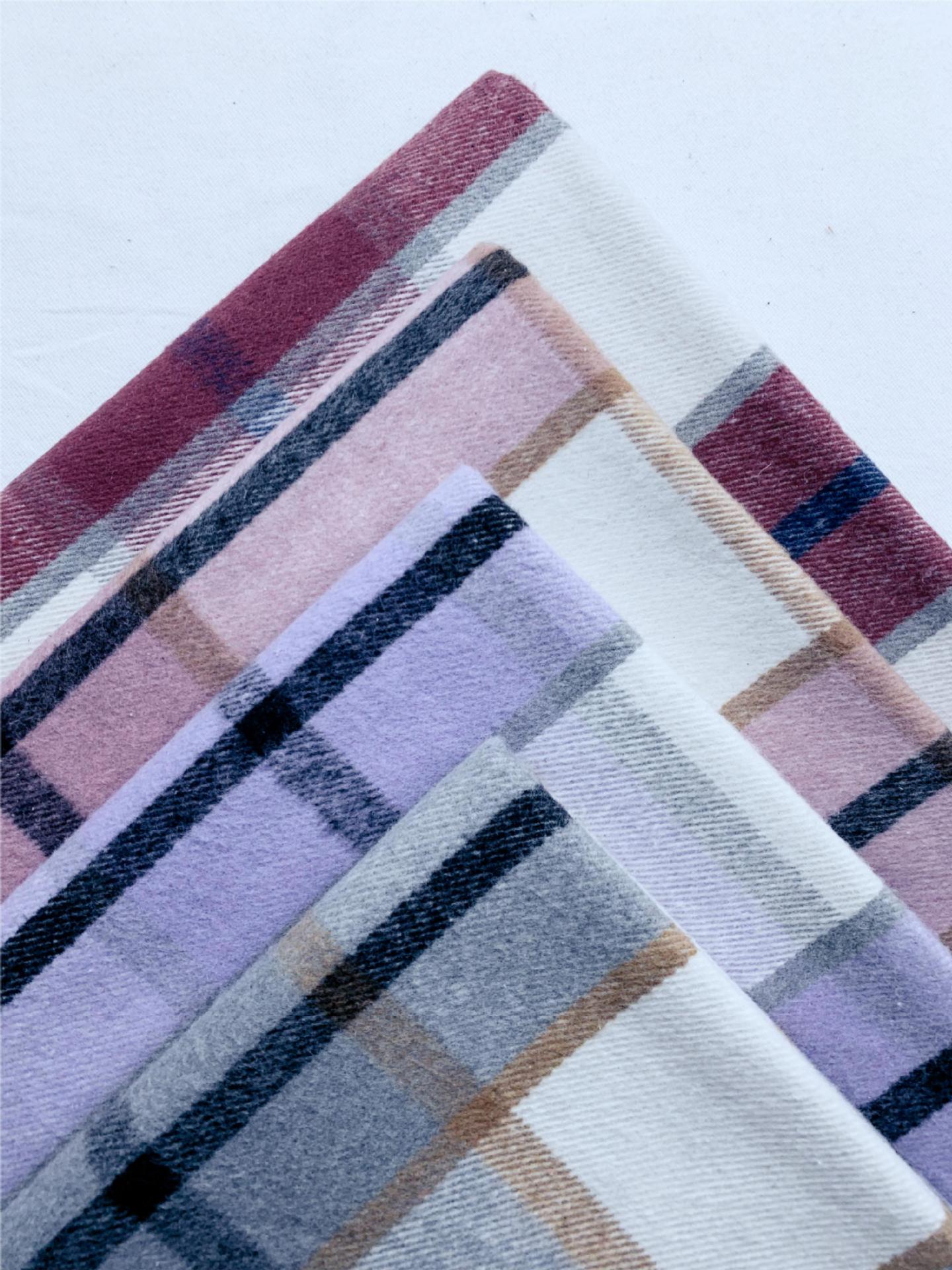 格子衬衫涤棉法兰绒斜纹磨毛梭织面料-f系列600g-阿里巴巴