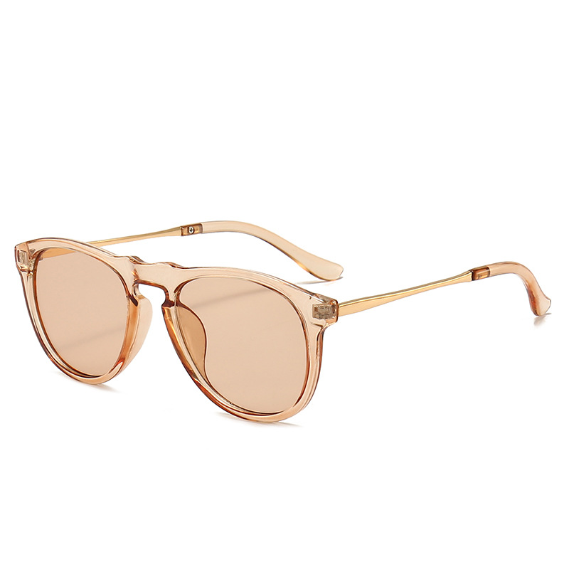 New European and American Fashion Sunglasses Online Influencer Fashion Metal Sunglasses Stylish Large Frame All-Match Cross-Border Foreign Trade Sunglasses