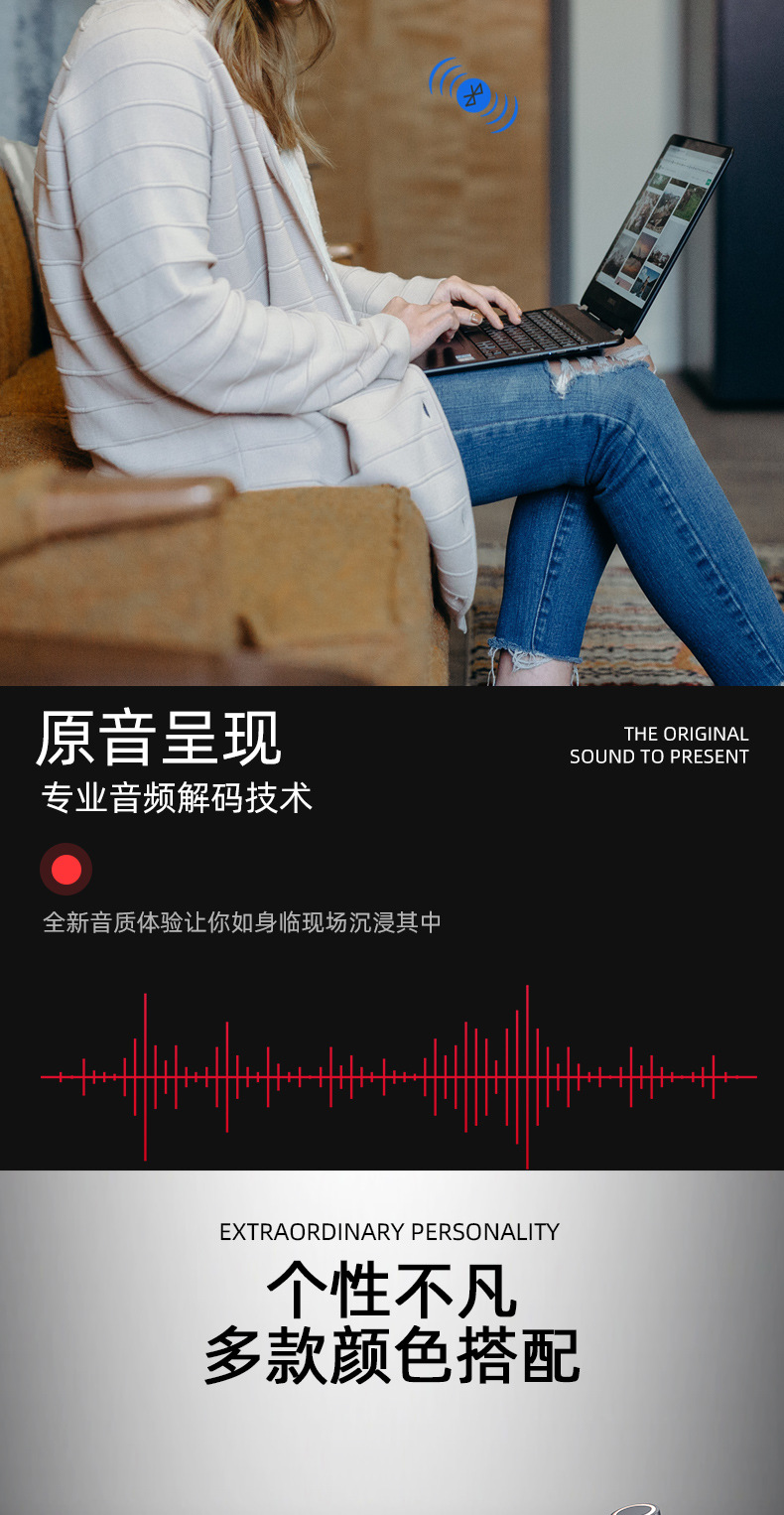 u10新款tws蓝牙耳机带数显功能时尚配色mini入耳式耳机无线运动