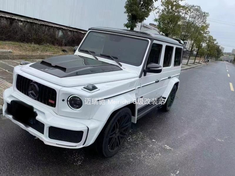 奔驰大g级w463w464g500g350dg55g63改巴博斯碳纤机盖brabus小机盖