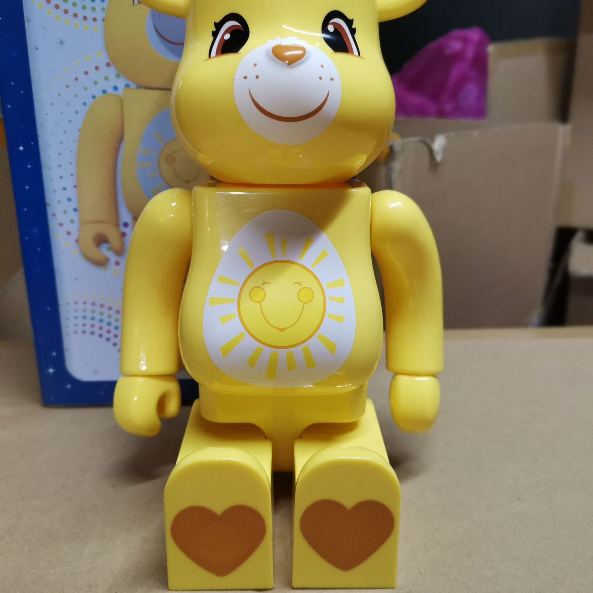 bearbrick暴力熊积木熊爱心熊carebears下雨彩虹熊400%彩盒关节响