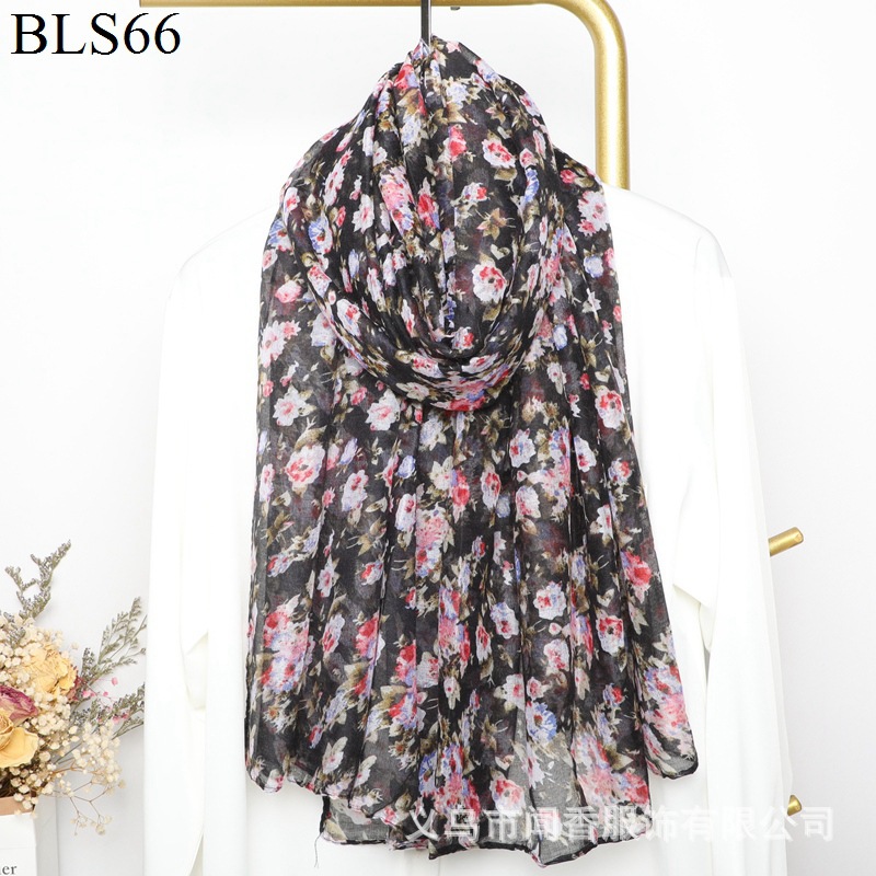 New Cotton and Linen Feel Scarf Voile Winter Warm Scarf Women's Autumn and Winter Wear Silk Scarf Neck Warm Scarf