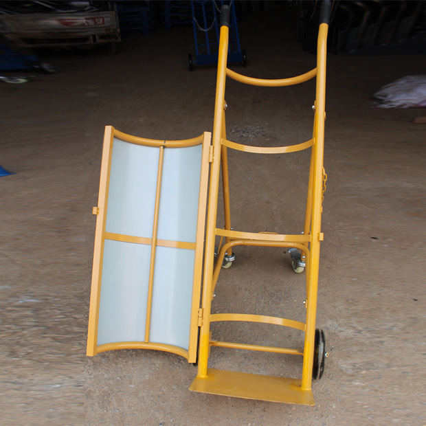 氧气瓶乙炔瓶推车带盖 厂房车间用钢瓶固定推车 氮气氩气四轮推车