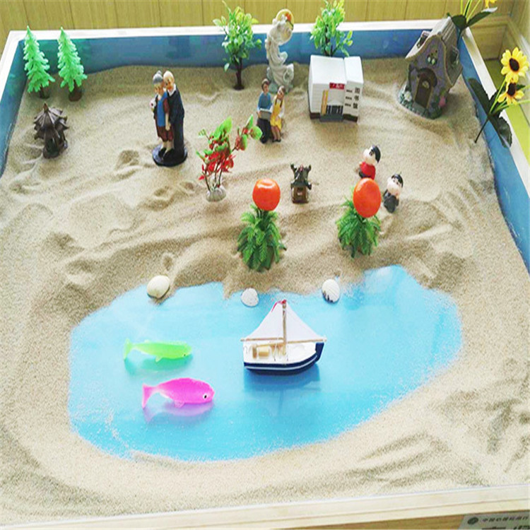 沙盘游戏用无尘海沙心理辅导室模型沙盘沙心理沙盘桌无尘白沙